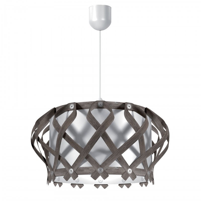 Φωτιστικό Κρεμαστό Venice Μονόφωτο Γκρί (PP+PVC) Ε27 42*42*80cm