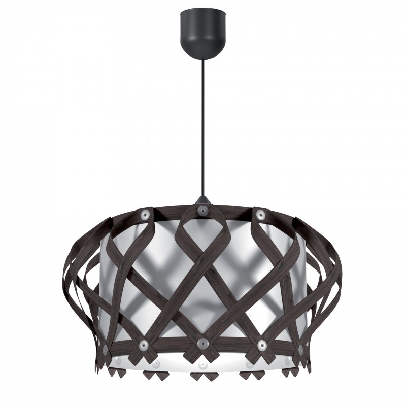 Φωτιστικό Κρεμαστό Venice Μονόφωτο Καφέ Σκούρο (PP+PVC) Ε27 42*42*80cm