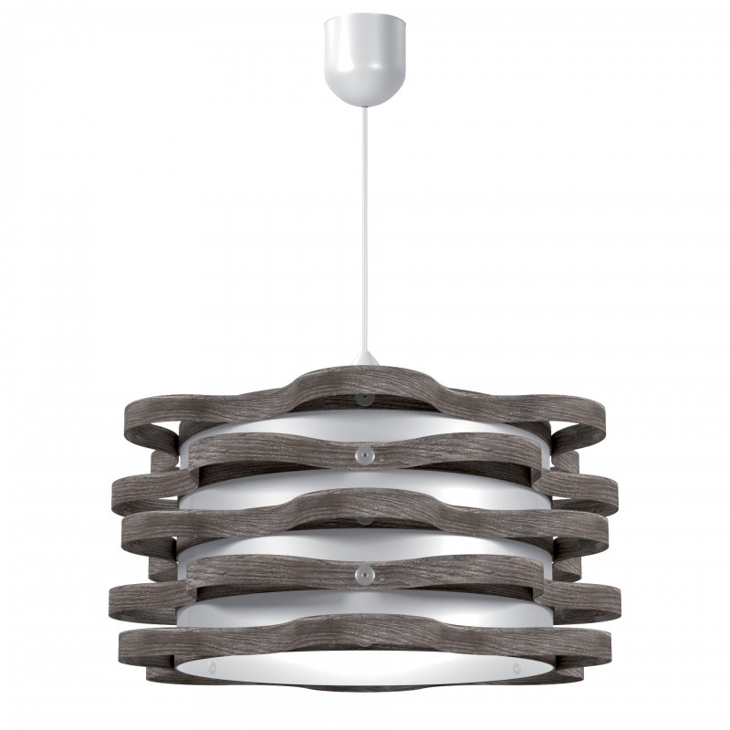 Φωτιστικό Κρεμαστό Florence Μονόφωτο Γκρί (PP+PVC) Ε27 48x48x80cm