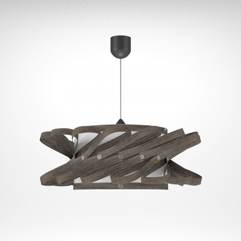 Φωτιστικό Κρεμαστό Majorka Μονόφωτο Γκρί (PP+PVC) Ε27 58x58x80cm