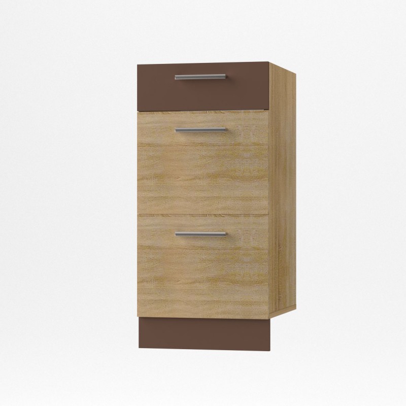 Alina Συρταριέρα 3 Συρτάρια Κάτω 40x44,5x85εκ Σονόμα-Μόκκα