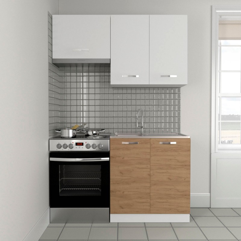 Κουζίνα Charlotte Σετ 140 Χρυσό Δρυς-Λευκό