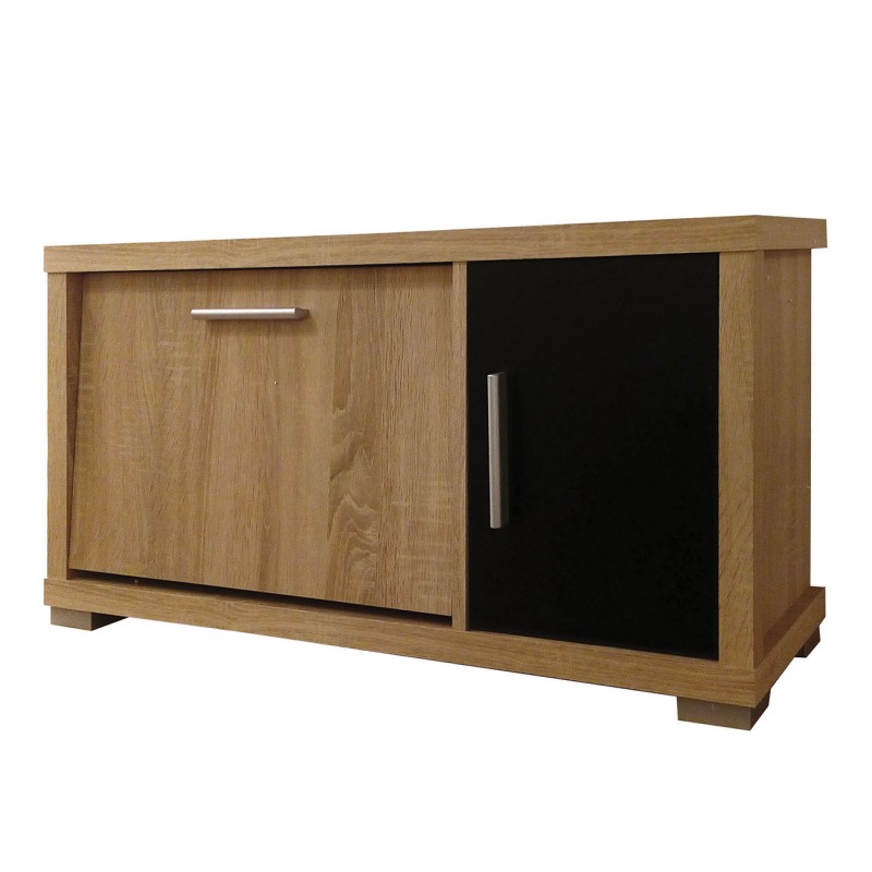 Παπουτσοθήκη Laura 90x28.2x45.8εκ Σονόμα-Μαύρο Παπουτσοθήκη Laura 90x28.2x45.8εκ Σονόμα-Μαύρο