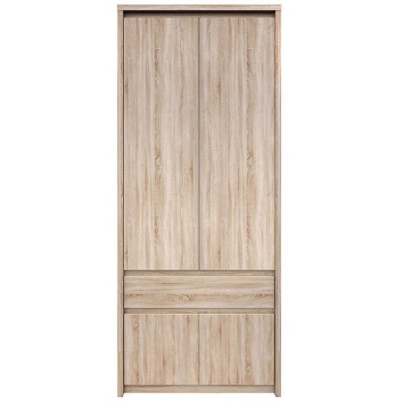 Ντουλάπα Δίφυλλη Norton Sonoma  88x55x210εκ