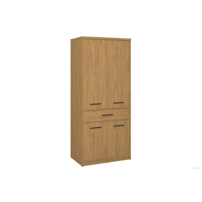 Ντουλάπα Δίφυλλη Pavi Βελανιδιά 84.3x55.1x197.2cm