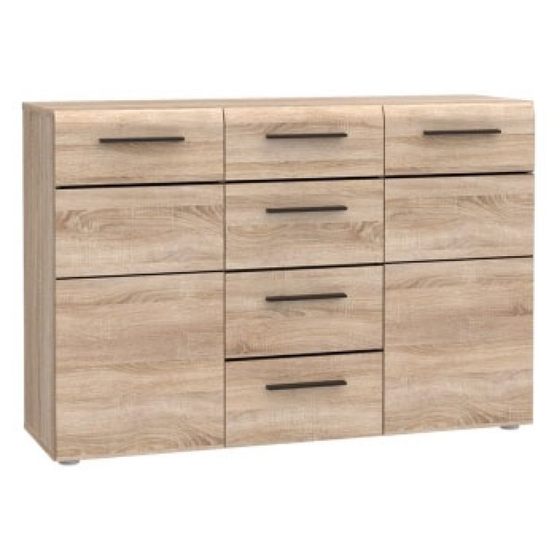 Μπουφές Solo 150x41x82cm Sonoma με Wenge και MDF Καμπυλωτό τελείωμα στις πόρτες