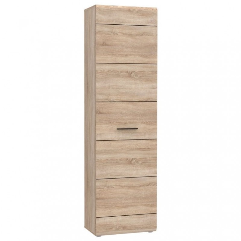 Ντουλάπα Μονόφυλλη Εισόδου Solo 55x34x197 Sonoma Wenge και MDF