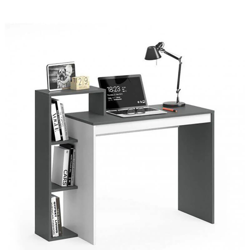 Γραφείο 110ΝSΟ Γραφίτη-Λευκό 110x40x90cm