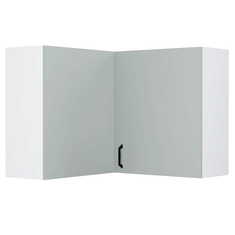 Modest Πάνω Ντουλάπι Γωνιακό Γκρι 60-60x32x72cm