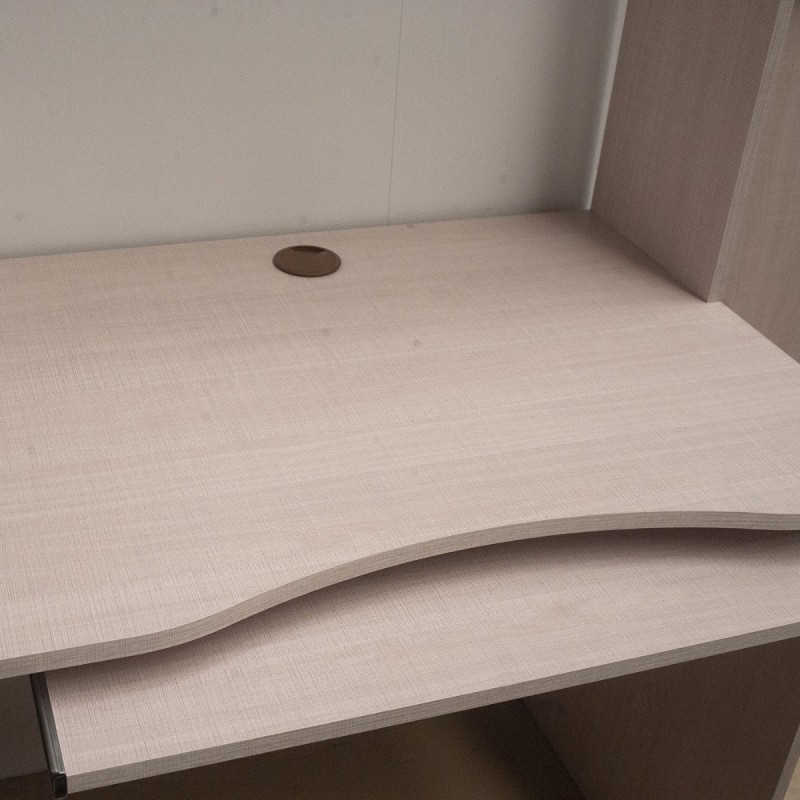 Γραφείο Cross Λευκό Latte-Mόκκα 120x59,2x202εκ