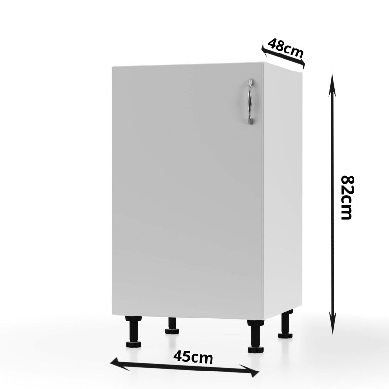 Modest Κάτω Ντουλάπι Γκρι 45x48x82cm