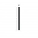 Modest Καταφραγή Ντουλαπιού Ανθρακί 5x1.6x72cm
