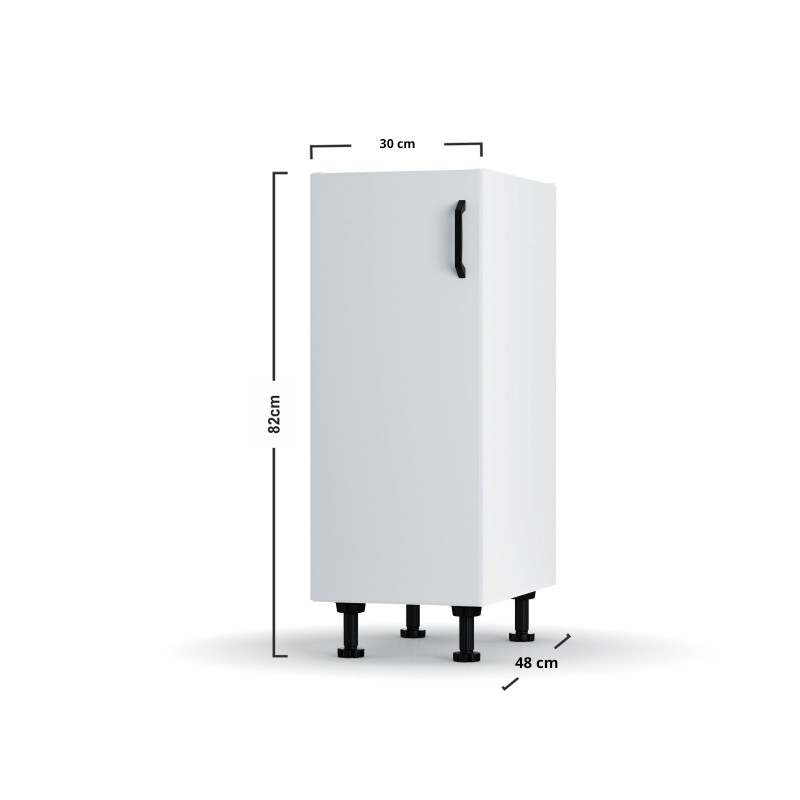 Modest Κάτω Ντουλάπι Γκρι 30x48x82cm