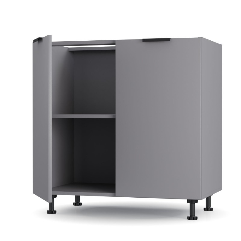 Craft Κάτω Ντουλάπι Γραφίτη 80x48x82cm