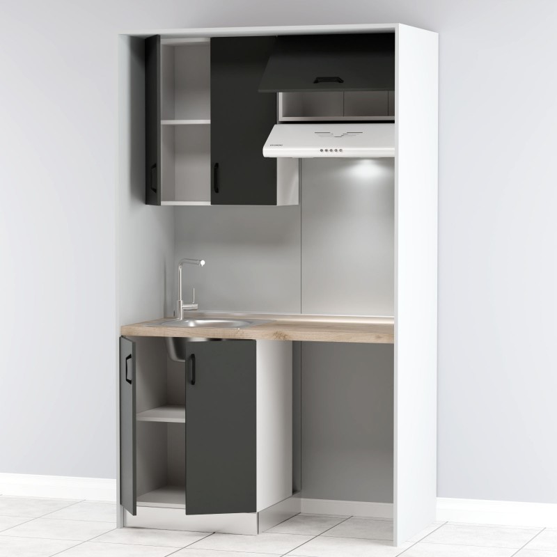 Πολυκουζινάκι Σετ 11τεμαχίων Ανθρακί 123.2x61.8x209.6cm