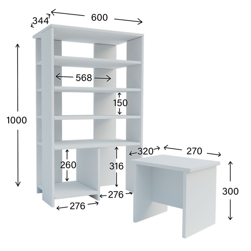 Παπουτσοθήκη Bradley Λευκή Παπουτσοθήκη Bradley Λευκή