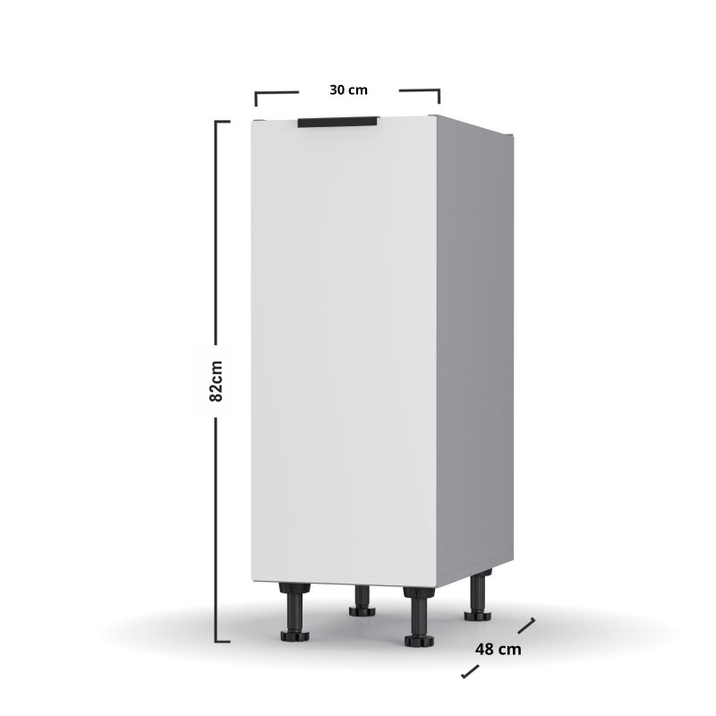 Craft Κάτω Ντουλάπι Λευκό 30x48x82cm