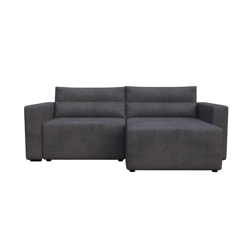 Silver Γωνιακός Καναπές Κρεβάτι με Αναστρέψιμη Γωνία Σκούρο Γκρι 245x148x94cm