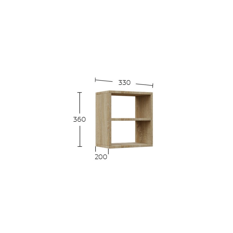 Κρεμαστό Ράφι Shelf Σονόμα 33x20x36cm