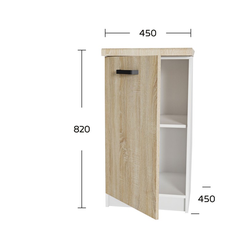 Anita Κάτω Ντουλάπι Σονόμα 45x60x82cm