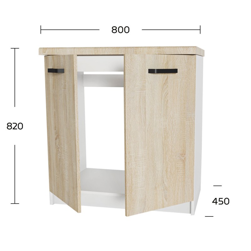 Anita Ντουλάπι Νεροχύτη Σονόμα 80x60x82cm