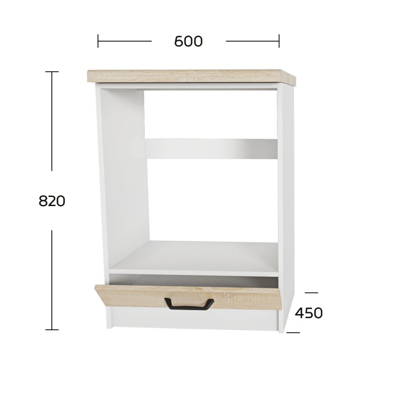 Anita Ντουλάπι Φούρνου Σονόμα 60x60x82cm