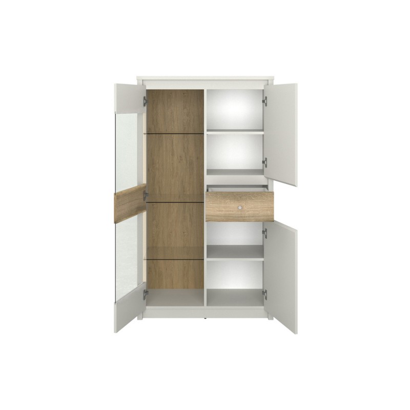 Βιτρίνα Karin Cashmere-Evoke Oak 86x36.5x153cm