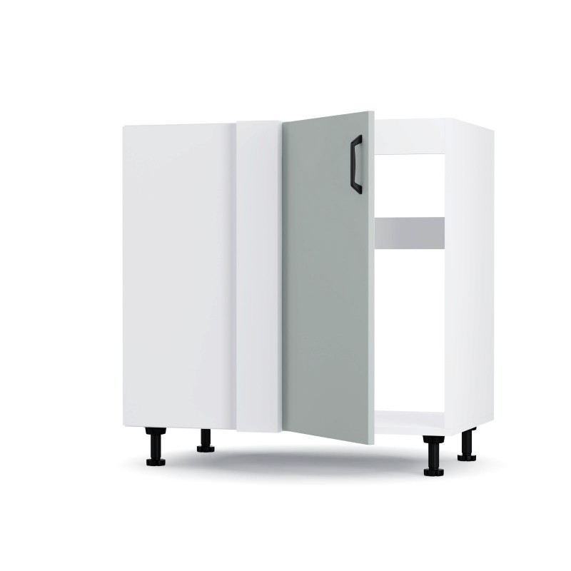 Modest Κάτω Γωνιακό Ντουλάπι Γκρι 100x48x82εκ