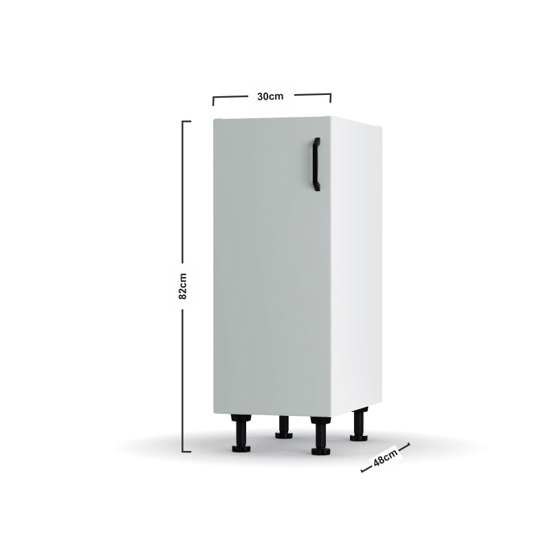 Modest Κάτω Ντουλάπι Γκρι 30x48x82cm