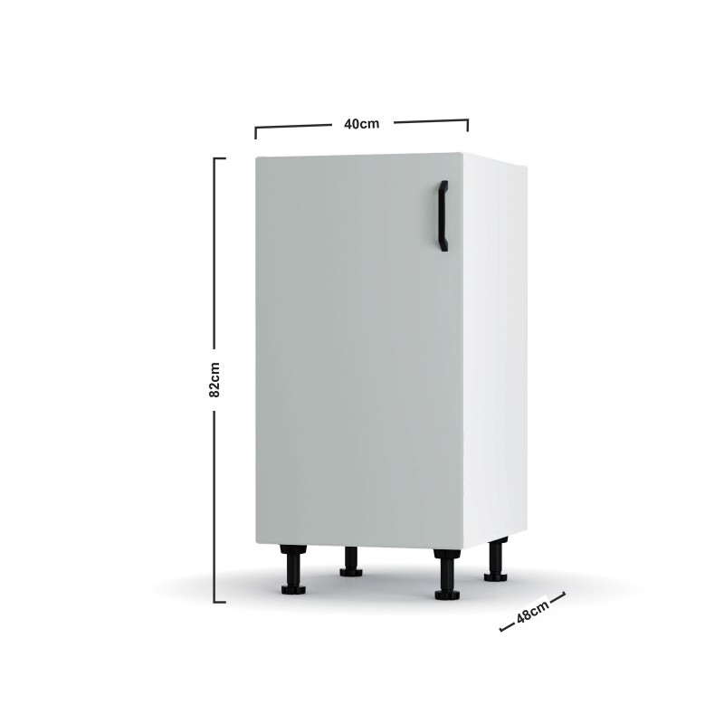 Modest Κάτω Ντουλάπι Γκρι 40x48x82cm