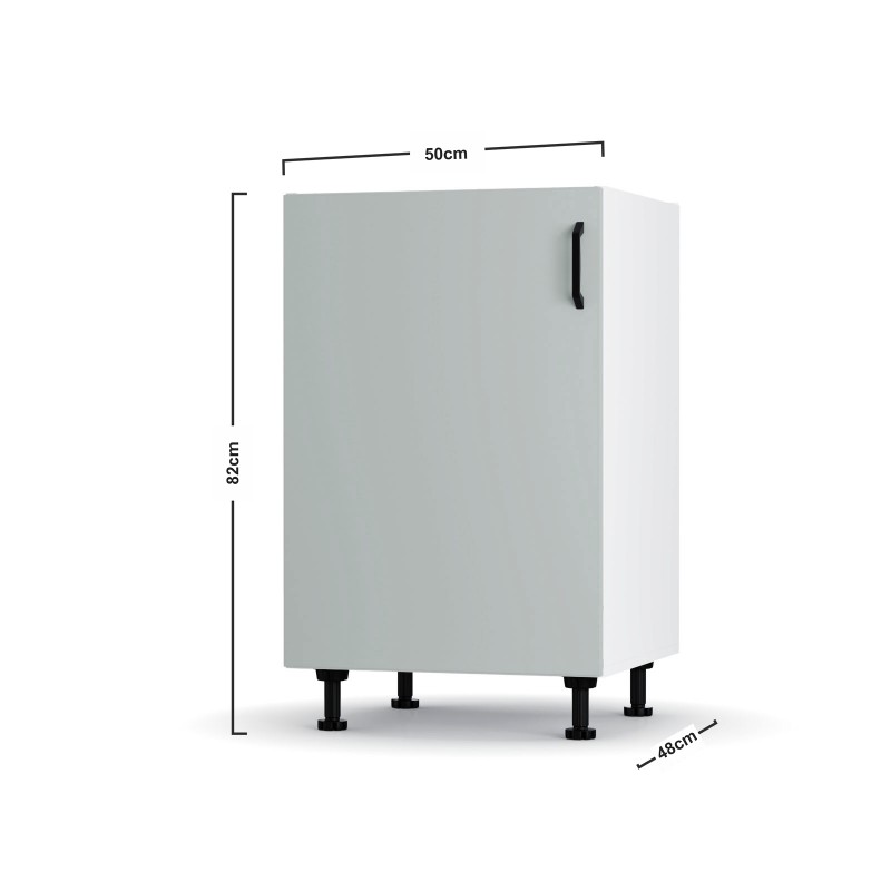 Modest Κάτω Ντουλάπι Γκρι 50x48x82cm