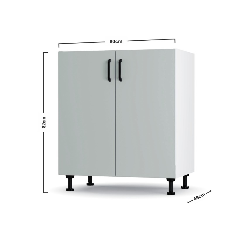 Modest Κάτω Ντουλάπι Γκρι 60x48x82 εκ