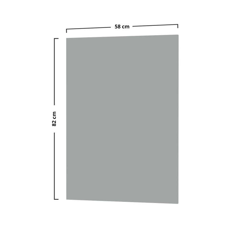 Modest Κάτω Πλαϊνό Κουζίνας Γκρι 58x1.6x82cm