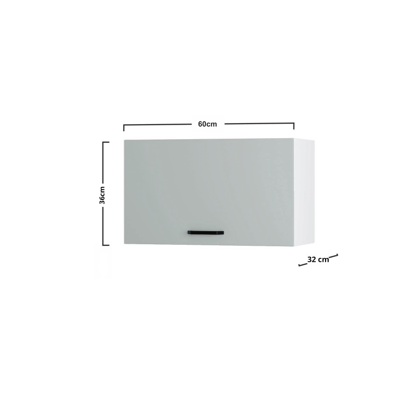 Modest Πάνω Ντουλάπι Απορροφητήρα Γκρι 60x32x36εκ