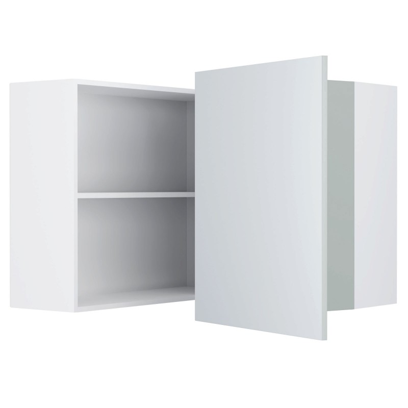 Modest Πάνω Ντουλάπι Γωνιακό Γκρι 60-60x32x72cm