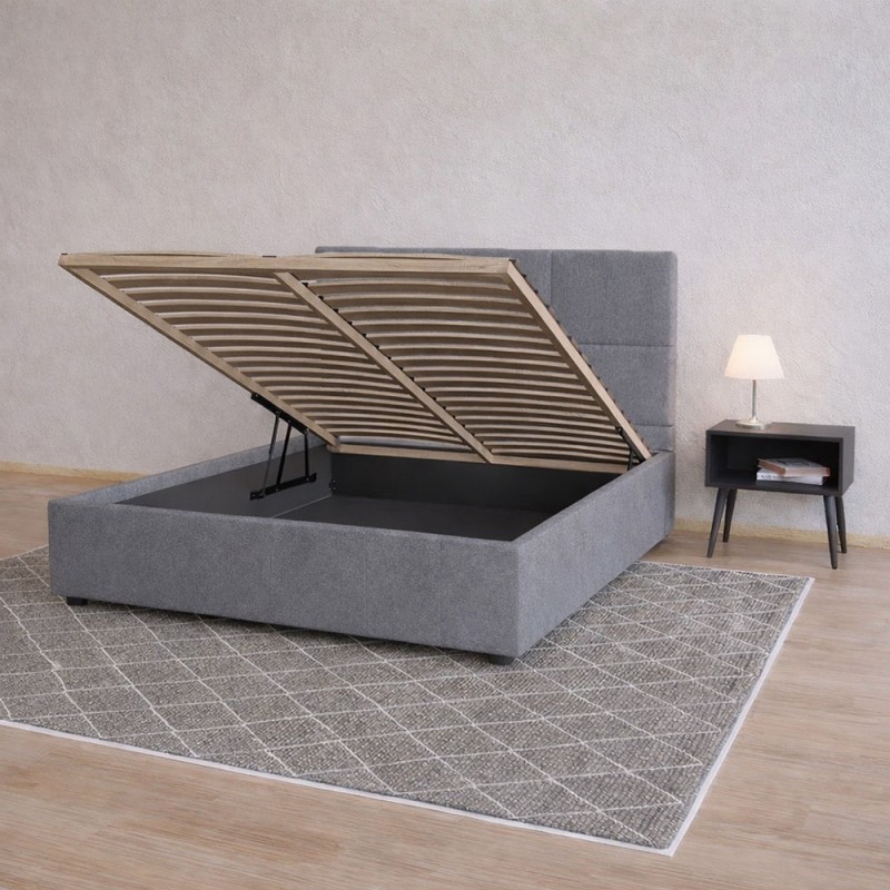 Κρεβάτι Lanotta Γκρι 160x200cm