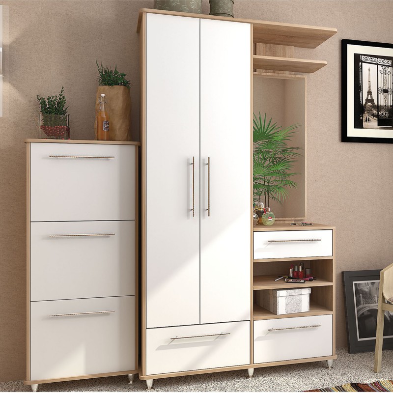 Παπουτσοθήκη Niag 5803D 58x26.5x132εκ Σονόμα-Λευκή Παπουτσοθήκη Niag 5803D 58x26.5x132εκ Σονόμα-Λευκή