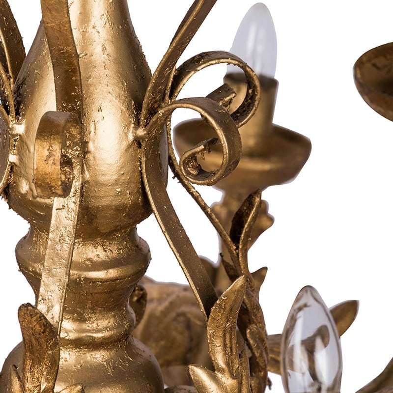 Πολυέλαιος μεταλλικός χρυσός