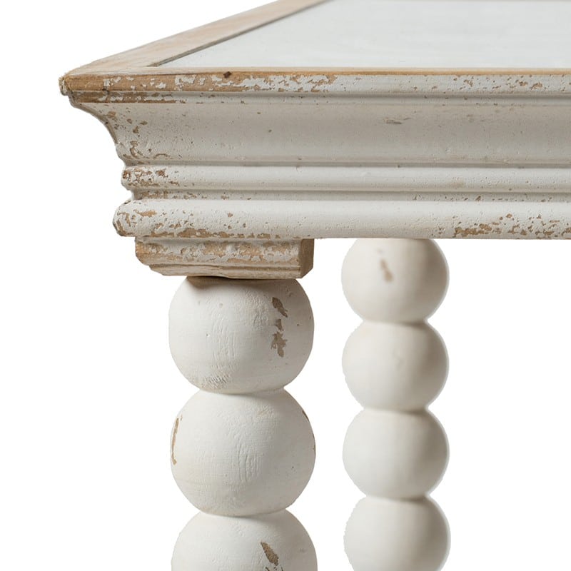 Τραπέζι σαλονιού ξύλινο με σκαλιστό καπάκι και γυαλί