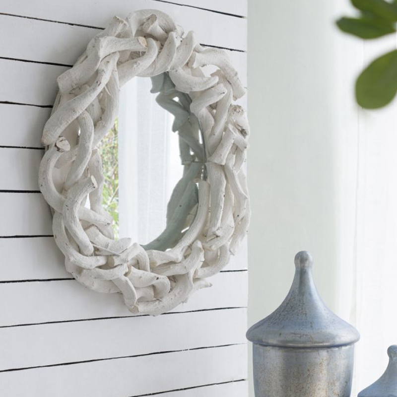 Καθρέπτης από κλαδιά ξύλινος 58.5X10X58.5