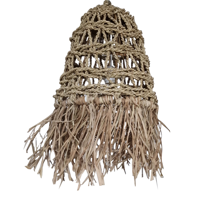 Artekko Claed Ψάθινο Φωτιστικό Οροφής (30x30x30) E27