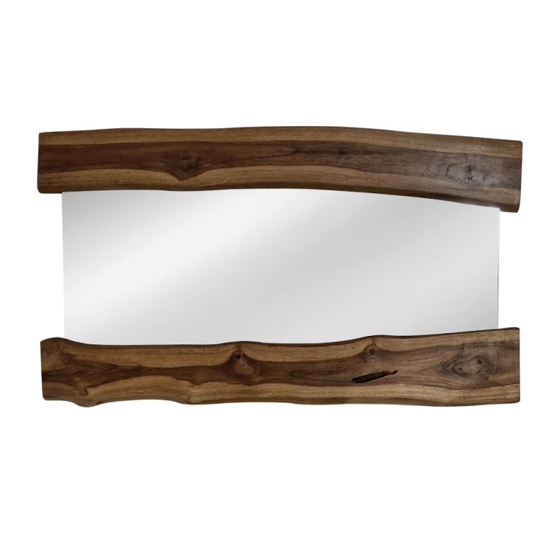 Artekko Munggur Ξύλινος Καθρέπτης Τοίχου σε Φυσική Απόχρωση (121x70x2.5)cm