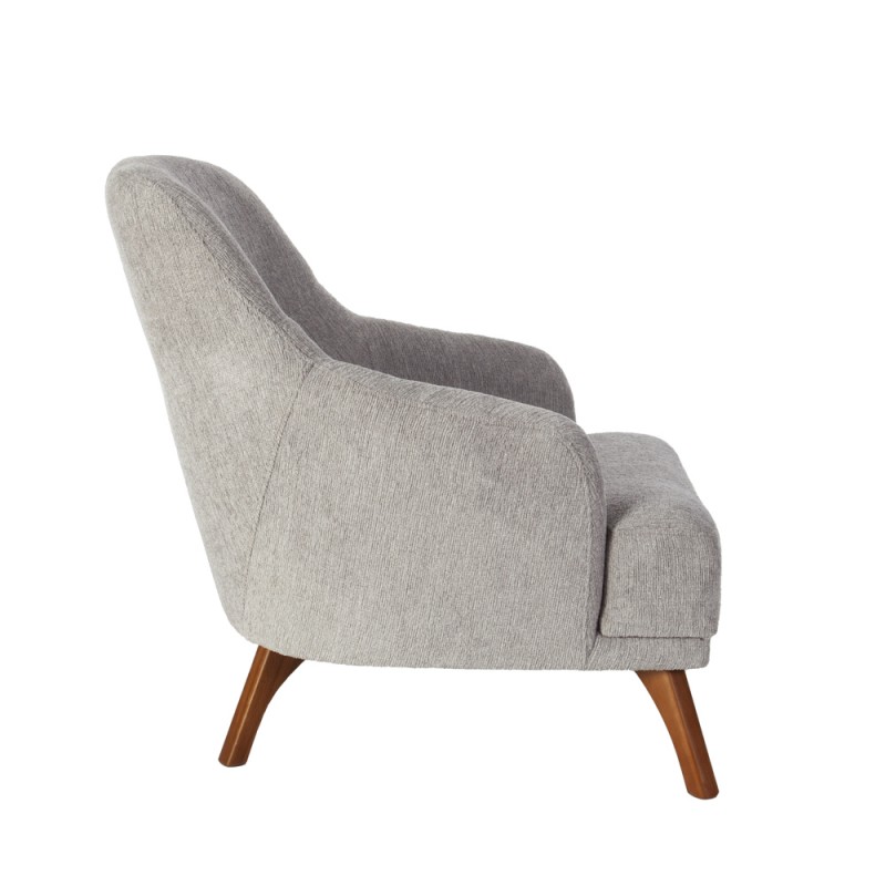 Artekko Pamukkale Γκρι Μπουκλέ Πολυθρόνα Μπερζέρα (66x85x85)cm