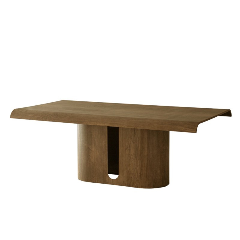 Artekko Asos Καφέ Τραπεζαρία MDF (200x110x77)cm