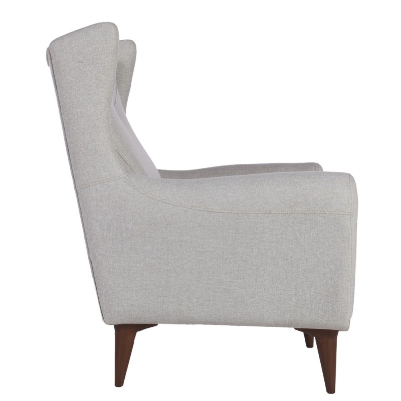 Artekko Rosie Γκρι Υφασμάτινη Μπερζέρα (90x70x100)cm