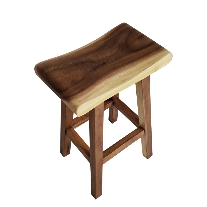 Artekko Verona Ξύλινο Σκαμπό σε Φυσική Απόχρωση (50x41x79)cm