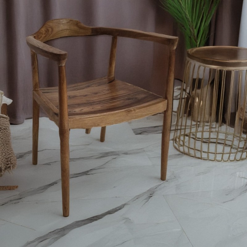 Artekko Munggur Ξύλινη Καρέκλα σε Φυσική Απόχρωση (58x50x70)cm