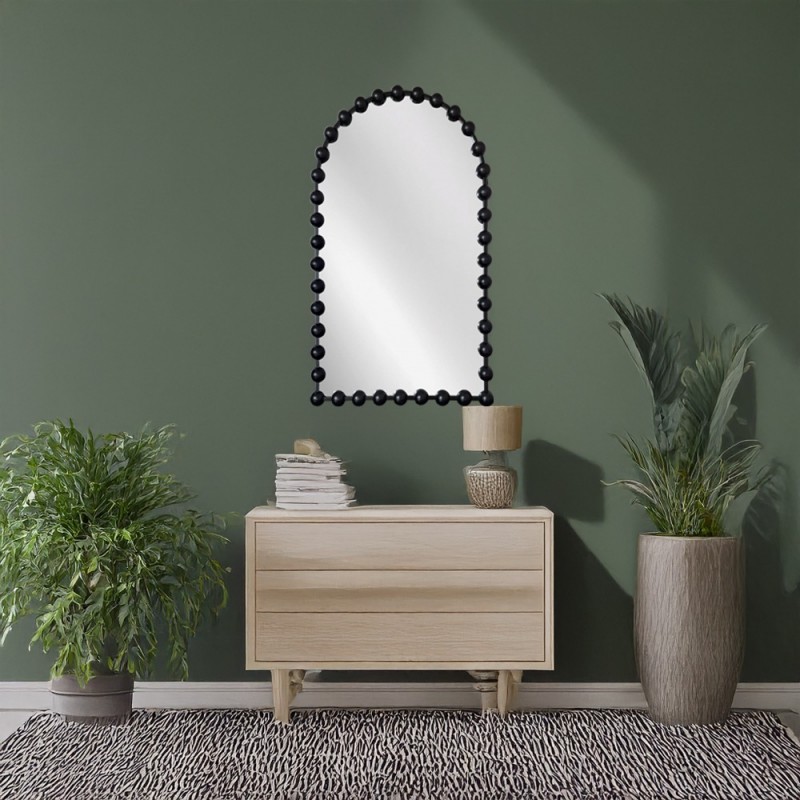 Artekko Dia Μαύρος Μεταλλικός Καθρέπτης Τοίχου (61x4.5x100)cm