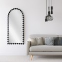 Artekko Dia Μαύρος Μεταλλικός Καθρέπτης Τοίχου (72.5x4.5x181)cm