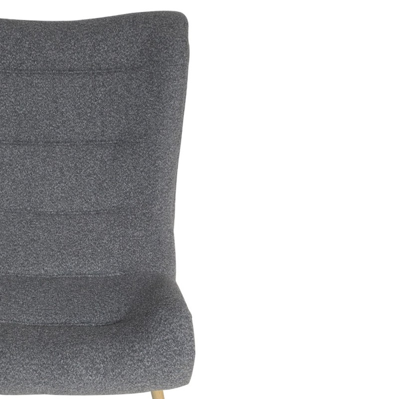 Artekko Cloud Γκρι Υφασμάτινη Μπουκλέ Πολυθρόνα (97x80x100)cm